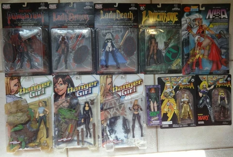 Lady Death/ Purgatory/ Lady Demon/ Witchblade/ Danger Girl/ Areala/Gen13 Cover