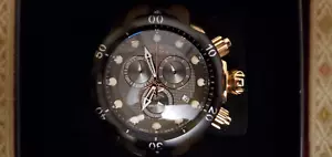 Invicta Venom Rose Gold Watch With New Silicone Brown Band. - Picture 1 of 14