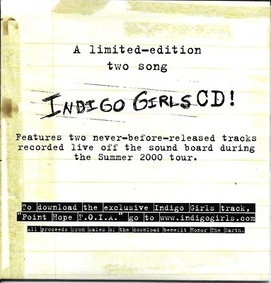 INDIGO GIRLS  Faye Tucker / Trouble  promo CD single with Title Cover Foto 1 de 2