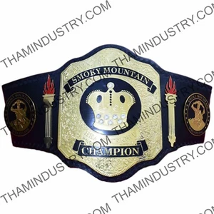 SMW 4MM Smoky Mountain World Heavyweight Wrestling Championship Belt (Replica) - Picture 1 of 4