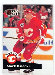 1991-92 Pro Set Mark Osiecki Rookie Card #528 - Calgary Flames - Foto 1 di 2