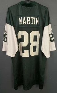 MEN'S REEBOK NEW YORK JETS CURTIS MARTIN #28 NFL FOOTBALL SHIRT JERSEY SIZE XL - Picture 1 of 10