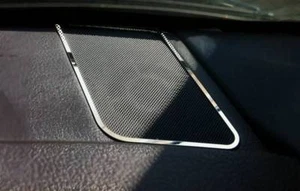 D Chrom Rahmen für Lautsprecher Armaturenbrett / BMW X5 E53 - Edelstahl poliert - Bild 1 von 3
