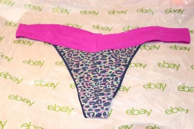 Tanga bragas No Boundaries Sissy bragas elásticas fucsia guepardo para mujer 3X Foto 1 de 4