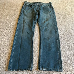 Levi's Strauss 559 Mens Jeans Size 34(35) x 32 Blue Straight Relaxed Denim Pants - Picture 1 of 12