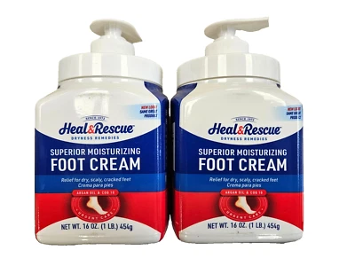 Profoot Heel Rescue Foot Cream Dry Scaly Relief 16 Oz. ( 2 pack )  NEW LOOK!   - Image 1 of 4