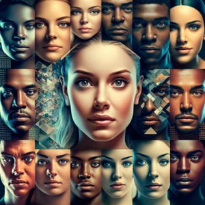 HUGE LOT OF 100,000 AI ARTIFICIAL INTELIGENCE GENERATED FACES HEAD SHOTS on DVD - Picture 1 of 24