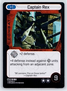 CAPTAIN REX 2008 Star Wars WizKids Pocketmodel TCG Rare Holo Foil #57