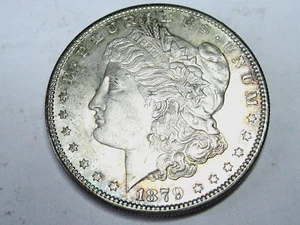 1879 S Morgan Silver Dollar in UNC condition. Beautiful coin w/a touch of toning - Picture 1 of 12