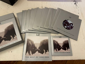 U2 : 2CD/15 x 7" BOX-SET THE BEST OF COLLECTION 1990 - 2000 - UK PROMO