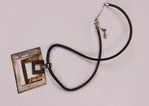 RLM Studio 925 Sterling Silver China & Brass Cord Necklace - Picture 1 of 8