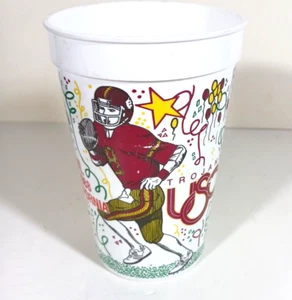 Vaso de plástico gráfico Rose Bowl 1988 USC Trojans VS Michigan State - Imagen 1 de 6