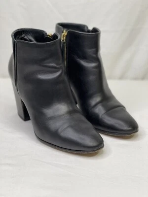 Botín Giuseppe Zanotti Cuero Negro Mob Wife Para Mujer Talla 10 EE. UU. / 40 UE Foto 1 de 4