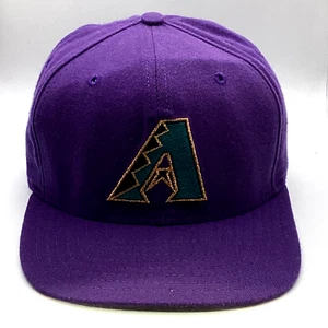Cappello Berretto SnapBack Vintage Arizona Diamondbacks Nuova Era Regolabile Made Usa - Foto 1 di 6