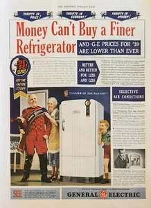 1939 General Electric Refrigerator Vintage Ad Money cant buy a finer - Picture 1 of 1