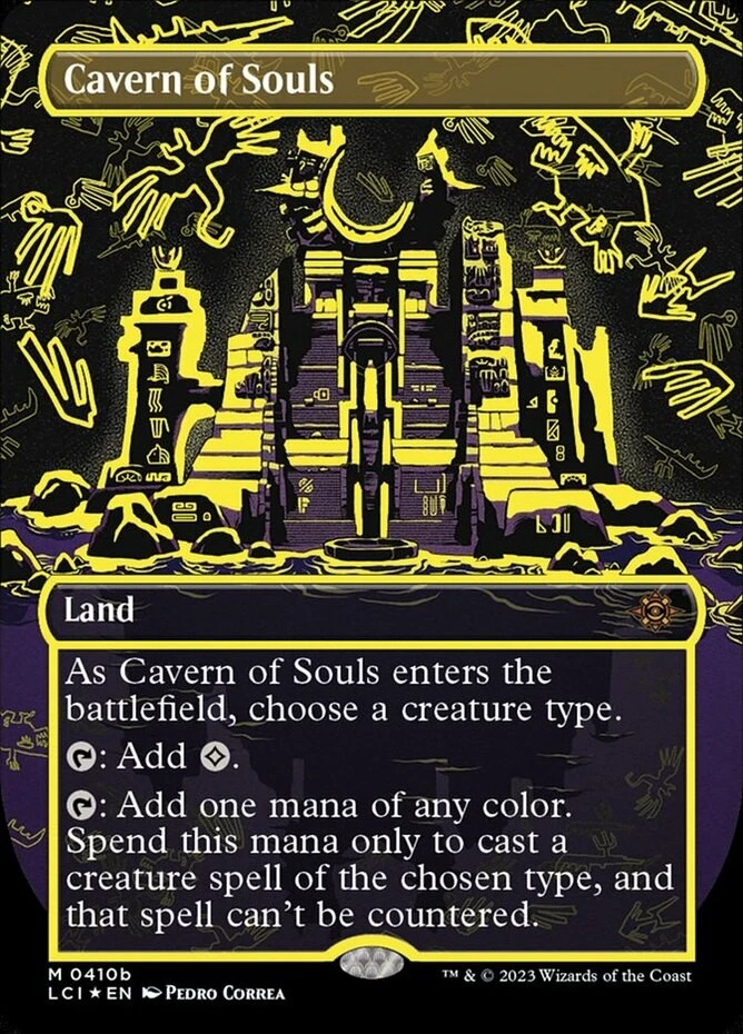 Light Play, English MTG Foil Cavern of Souls (410b) - Foil - Borderless The Lost - Image 1 of 1