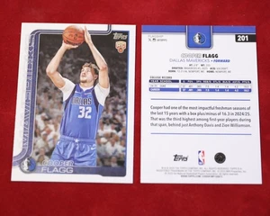 Baloncesto Topps #201 Cooper Flagg Rookie Mavericks 2025-26 - Imagen 1 de 1