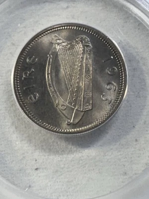 1963 Ireland 1 Shilling Graded MS 65 by ANACS - Image 1 of 4