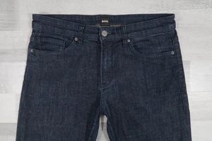 Mens HUGO BOSS DELAWARE 3-1 Stretch Slim Fit Blue Jeans W34 L32 - Picture 1 of 14