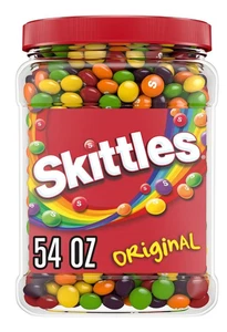 Skittles Original Kaubonbons Großpackung Gläser (1 Glas mit 54 Unzen) (Schneller Versand!) - Bild 1 von 8