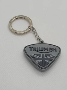 Portachiavi Triangolo Bandiera Unione Moto Triumph Portachiavi Monocromatico - Foto 1 di 3