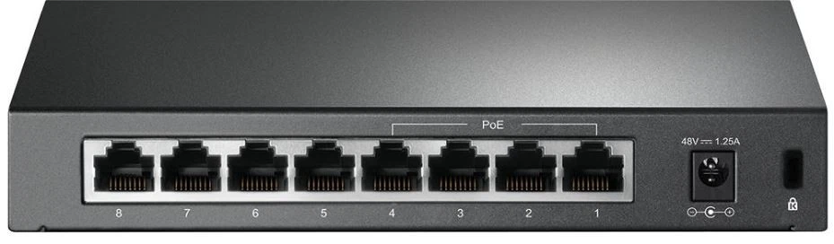 TP-LINK - 8 Port Fast Ethernet Desktop Switch with 4 Port PoE - Image 1 of 1