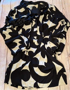 Vestido para mujer Diane Von Furstenberg talla 10 blanco y negro geométrico - Imagen 1 de 8