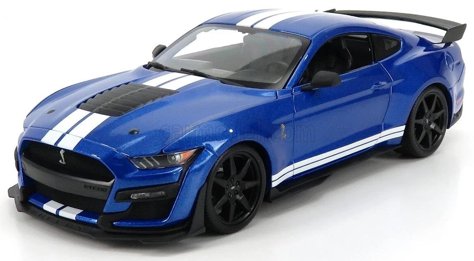 2020 Ford Mustang Shelby Gt500 Azul Metalizado 1 18 Maisto 31388