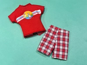 Barbie Vtg Twice As Nice Ken Fashion Reversible Top Activewear Set Mattel 2307🔴 - Picture 1 of 5