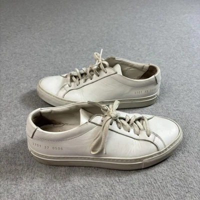 Zapatos Common Projects Aquiles Low Top Mujer Talla 37 Blanco Hecho en Italia 3701 Foto 1 de 4