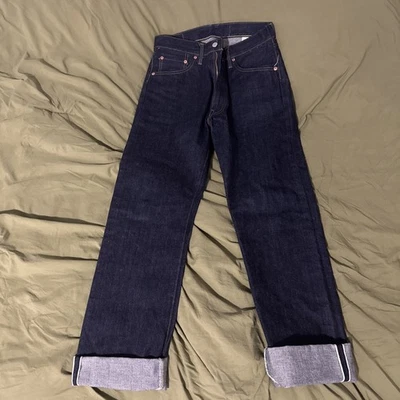 CAÑA DE AZÚCAR 14 oz. DENIM 1955Z MODELO CREMALLERA MOSCA ESTÁNDAR SC42955 Japón Nuevo Foto 1 de 4