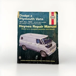 Dodge B150 B-250 B350 Ram RV Motor-home Van 1971-1999 Shop Service Repair Manual - Picture 1 of 6