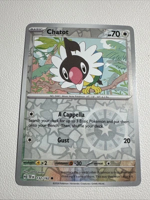 Chatot 132/162 Sv05: Temporal Forces Reverse Holo - Image 1 of 2