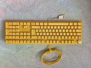 Ducky One Three Yellow RGB Mechanical Gaming Keyboard UK Layout Cherry MX Black - Picture 1 of 5