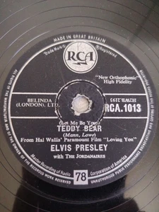 ELVIS PRESLEY TEDDY BEAR 78RPM RCA. 1013 - Picture 1 of 4