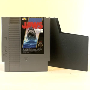 Jaws (Nintendo, NES, 1987) Authentic Game Cartridge & Slip Tested & Working VGC - Picture 1 of 7