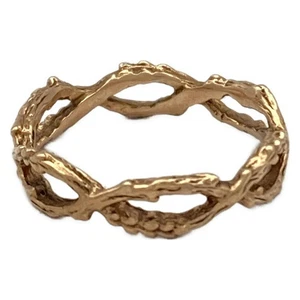 Auténtico anillo de oro rosa de 10 quilates #2 1/2 - Imagen 1 de 4