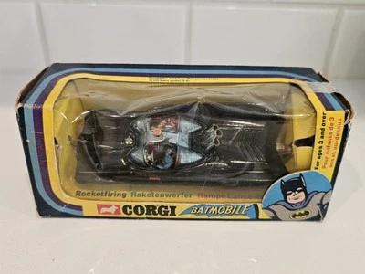 Vintage 1976 Corgi 267 Batman Batmobile In Box No Missiles Read Description - Image 1 of 4