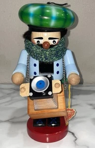Steinbach Chubby Photographer Wooden Nutcracker - Made In Germany - Picture 1 of 9