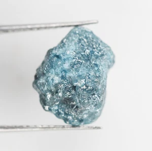 Diamante grezzo naturale non tagliato 1,00 ct sfuso unico diamante grezzo blu per gioielli - Foto 1 di 8