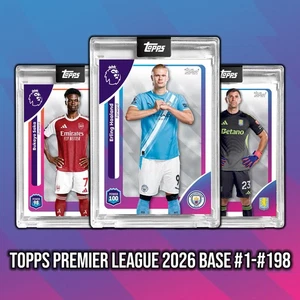 TOPPS PREMIER LEAGUE 2026 PICK YOUR CARD BASE #1-#198 - BUY 5 GET 10 FREE! - Picture 1 of 199