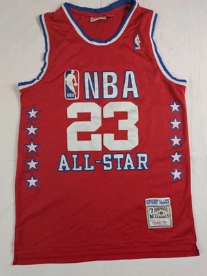 Mitchell & Ness Michael Jordan 1989 NBA All-Star Game Jersey Red 44 L - Image 1 of 4
