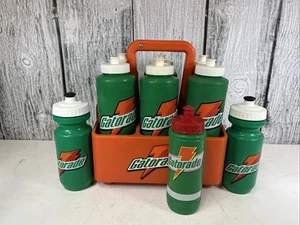 Gatorade Orange 6er Pack Sport Squeeze Wasserflaschenträger Halter mit 3 Flaschen - Bild 1 von 7