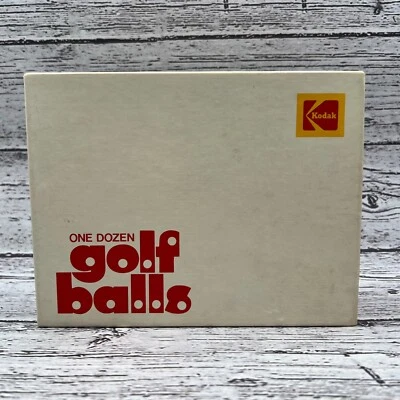 Pelotas de golf vintage con logotipo Kodak 1 docena Eastman Kodak Company Foto 1 de 4
