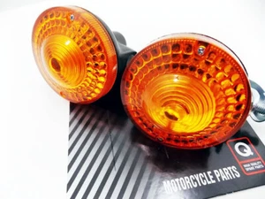 YAMAHA DT100 77-83 JBS FRONT LEFT RIGHT TURN SIGNAL INDICATOR BLINKER ASSY SET - Picture 1 of 3