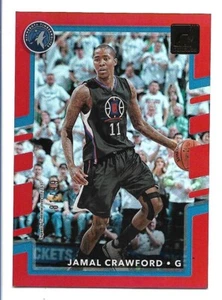 Holo láser rojo Panini Donruss 2017-18 #87 Jamal Crawford #81/99 Timberwolves - Imagen 1 de 2