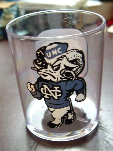North Carolina Tar Heels Plastic Whiskey Glass Cover