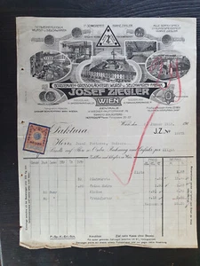 Alte Rechnung 1913 aus Wien, Grosschlächterei Josef Ziegler  (RE16) - Bild 1 von 1