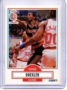Fleer #154 1990-1991 Clyde Drexler Portland Trailblazers (famer del Salón de la Fama) - Imagen 1 de 2