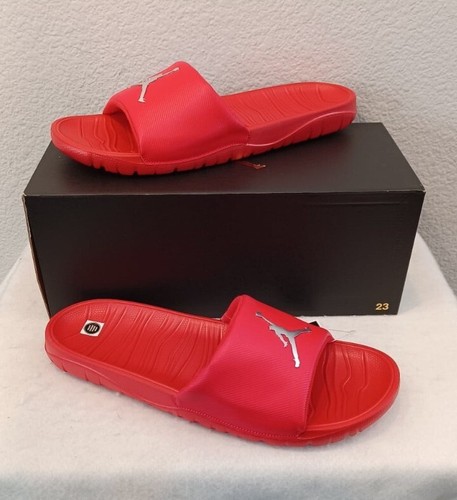 Nuove diapositive Nike Air Jordan Break da uomo ~ rosso argento (AR6374 601) da uomo taglia 12